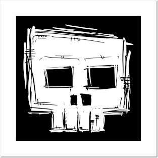 Square Skull Posters and Art